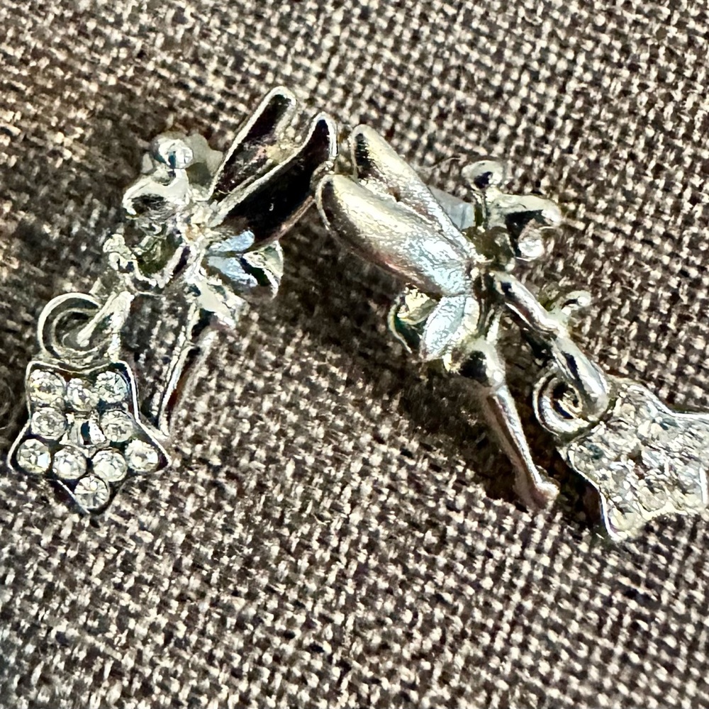 Tinkerbell silver earrings